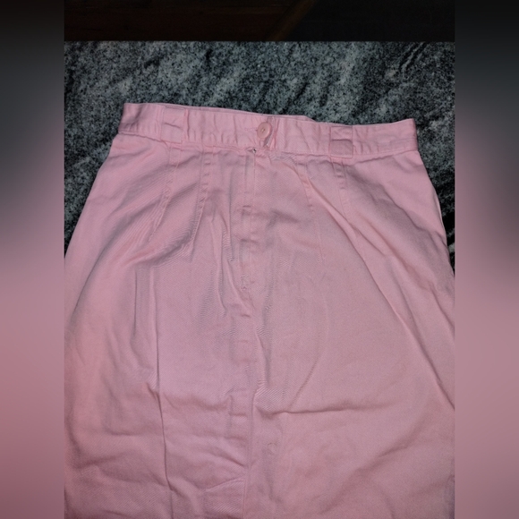 Forenza pink pencil skirt with button and zip waist size 12 - Picture 3 of 10